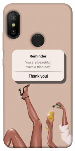 Чехол Beautiful reminder для Xiaomi Redmi 6 Pro