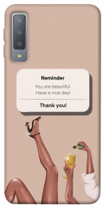 Чехол Beautiful reminder для Galaxy A7 (2018)