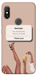 Чехол Beautiful reminder для Xiaomi Redmi Note 6 Pro