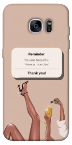 Чехол Beautiful reminder для Galaxy S7 Edge