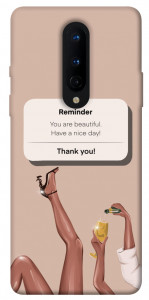 Чехол Beautiful reminder для OnePlus 8