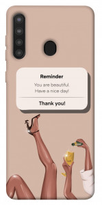 Чехол Beautiful reminder для Galaxy A21