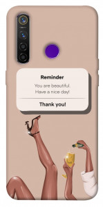 Чехол Beautiful reminder для Realme 5 Pro
