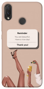 Чехол Beautiful reminder для Huawei P Smart+