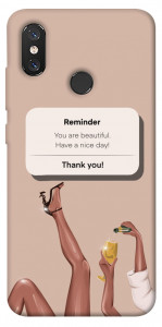 Чехол Beautiful reminder для Xiaomi Mi 8