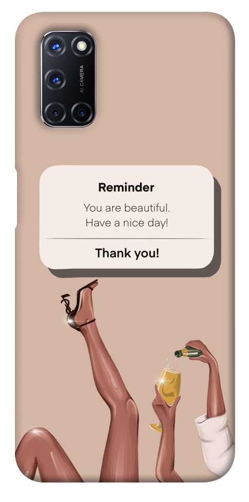 

Чехол Beautiful reminder для Oppo A52 1318036