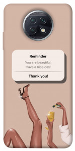 Чехол Beautiful reminder для Xiaomi Redmi Note 9T