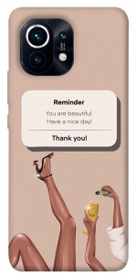 Чехол Beautiful reminder для Xiaomi Mi 11