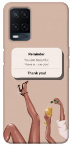 Чехол Beautiful reminder для Oppo A54 4G