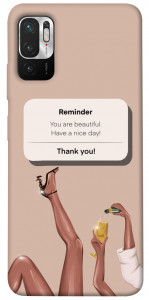 Чехол Beautiful reminder для Xiaomi Redmi Note 10 5G