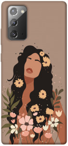 Чохол Дівчина у квітах для Galaxy Note 20