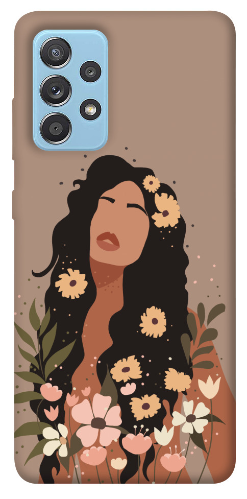 Чохол Дівчина у квітах для Galaxy A52