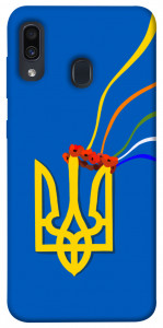 Чехол Квітучий герб для Samsung Galaxy A30