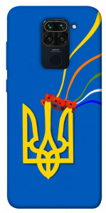 Чехол Квітучий герб для Xiaomi Redmi Note 9