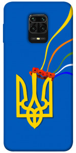 Чехол Квітучий герб для Xiaomi Redmi Note 9 Pro