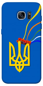 Чехол Квітучий герб для Galaxy S7 Edge