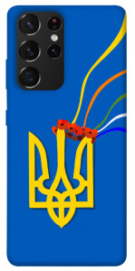 Чехол Квітучий герб для Galaxy S21 Ultra
