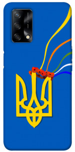 Чехол Квітучий герб для Oppo A74 4G