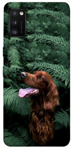 Чехол Собака в зелени для Galaxy A41 (2020)
