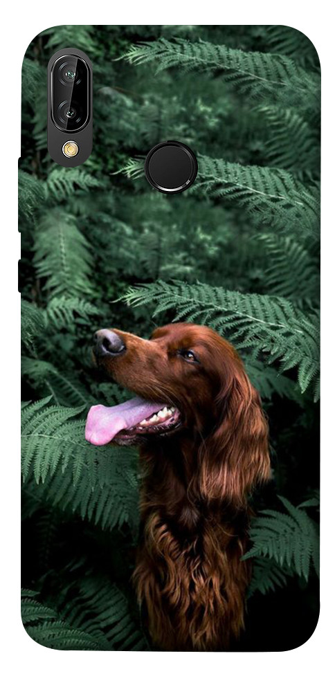 Чехол Собака в зелени для Huawei P20 Lite