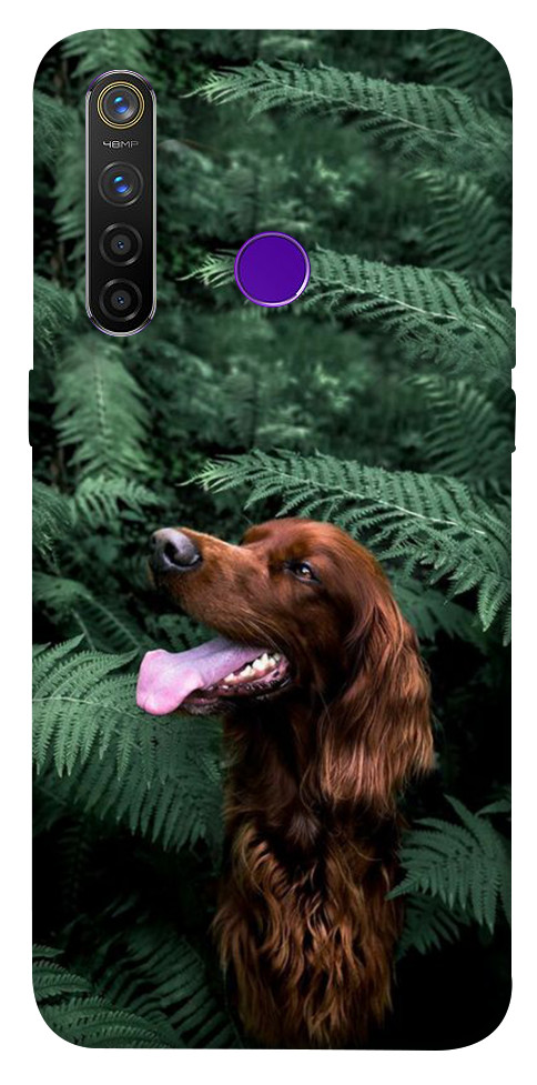 Чехол Собака в зелени для Realme 5 Pro