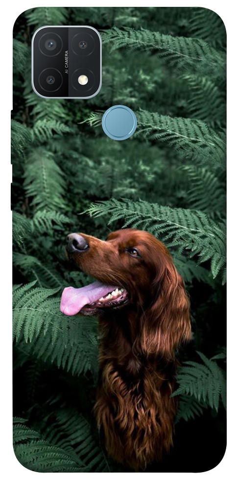 Чехол Собака в зелени для Oppo A15s