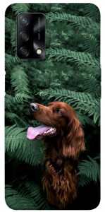 Чехол Собака в зелени для Oppo A74 4G