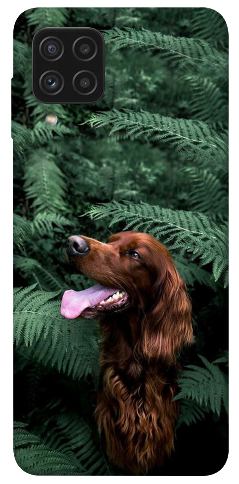 Чехол Собака в зелени для Galaxy A22 4G