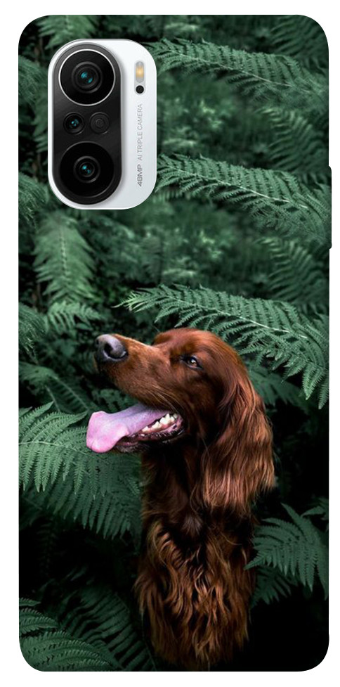 Чехол Собака в зелени для Xiaomi Redmi K40 Pro