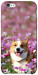 Чохол Коргі в квітах для iPhone 6