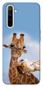 Чехол Милые жирафы для Realme 6