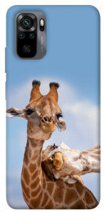 Чохол Милі жирафи для Xiaomi Redmi Note 10