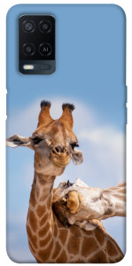Чехол Милые жирафы для Oppo A54 4G
