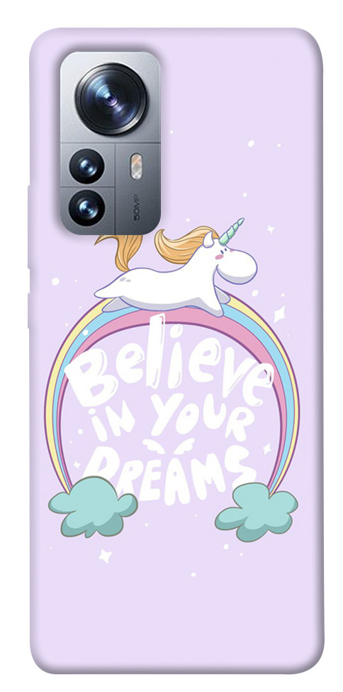 Чехол Believe in your dreams unicorn для Xiaomi 12