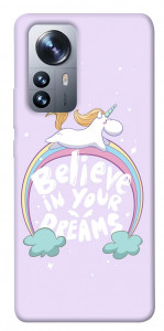 Чохол Believe in your dreams unicorn для Xiaomi 12