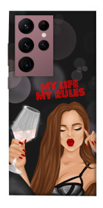 Чехол My life my rules для Galaxy S22 Ultra