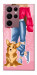 Чохол Girl and corgi для Galaxy S22 Ultra