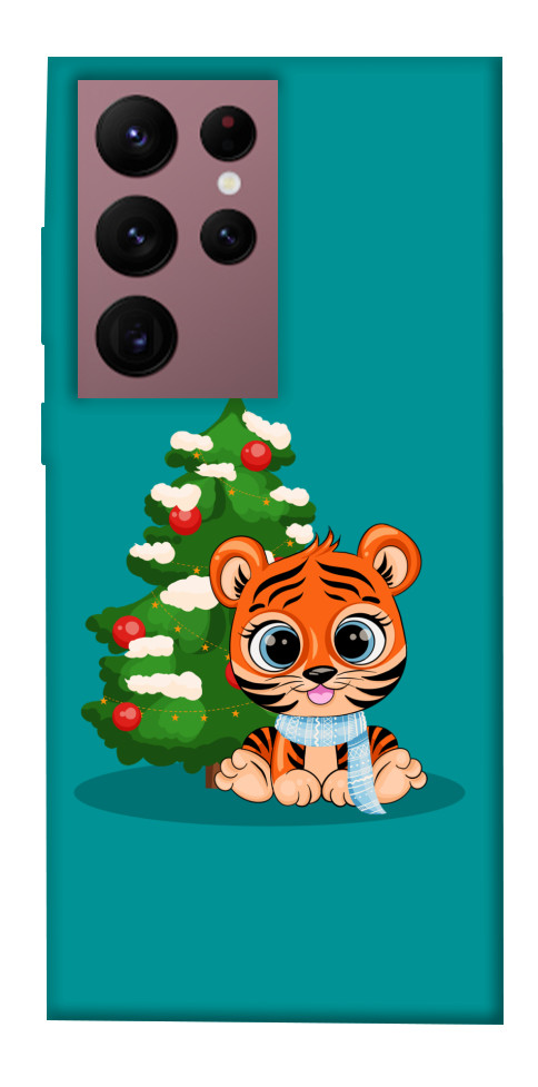 

Чехол Праздничный тигренок для Galaxy S22 Ultra 1330016