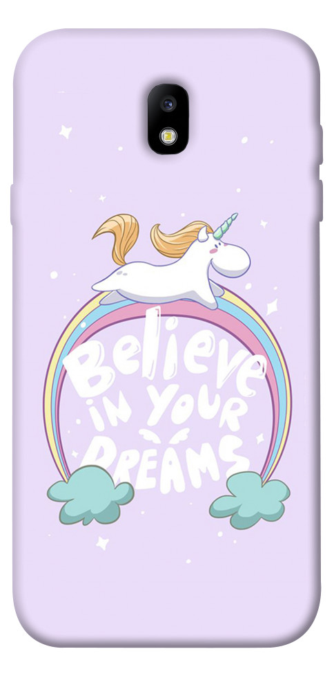 Чохол Believe in your dreams unicorn для Galaxy J7 (2017)