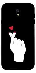 Чехол Сердце в руке для Galaxy J7 (2017)