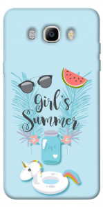 Чехол Girls summer для Galaxy J7 (2016)