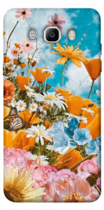 Чехол Летние цветы для Galaxy J7 (2016)