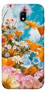 Чехол Летние цветы для Galaxy J7 (2017)