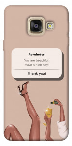 Чехол Beautiful reminder для Galaxy A5 (2017)