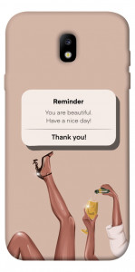 Чехол Beautiful reminder для Galaxy J7 (2017)