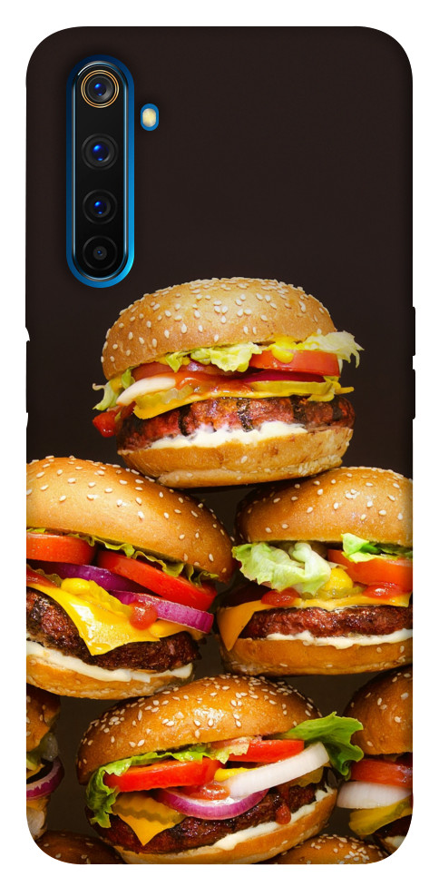 Чехол Сочные бургеры для Realme 6 Pro