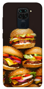 Чехол Сочные бургеры для Xiaomi Redmi Note 9