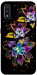 Чехол Flowers on black для Galaxy A01