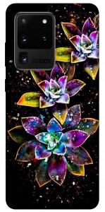 Чехол Flowers on black для Galaxy S20 Ultra (2020)