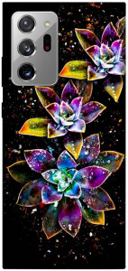 Чехол Flowers on black для Galaxy Note 20 Ultra